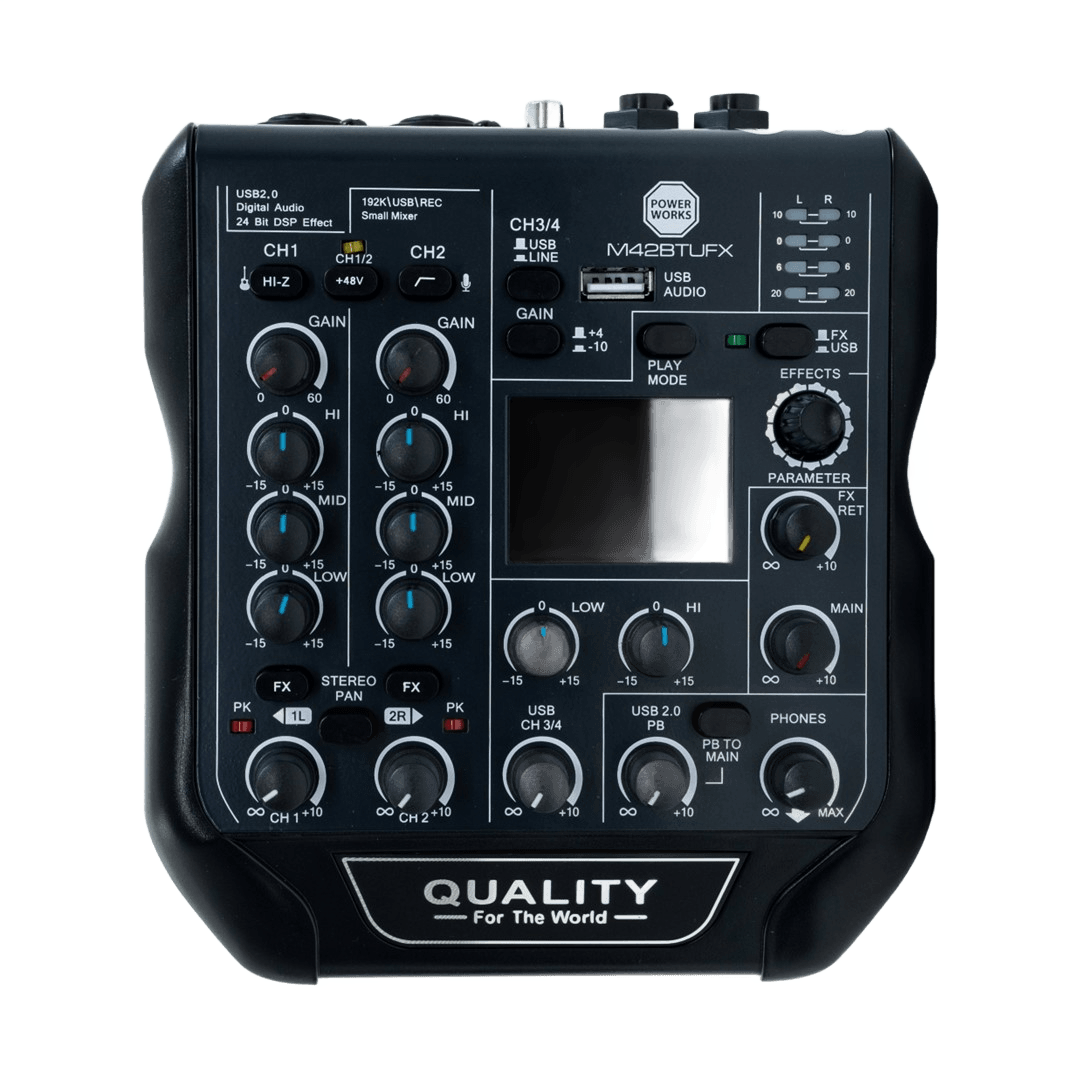 PowerWorks M42BT-UFX Bluetooth Audio Mixer
