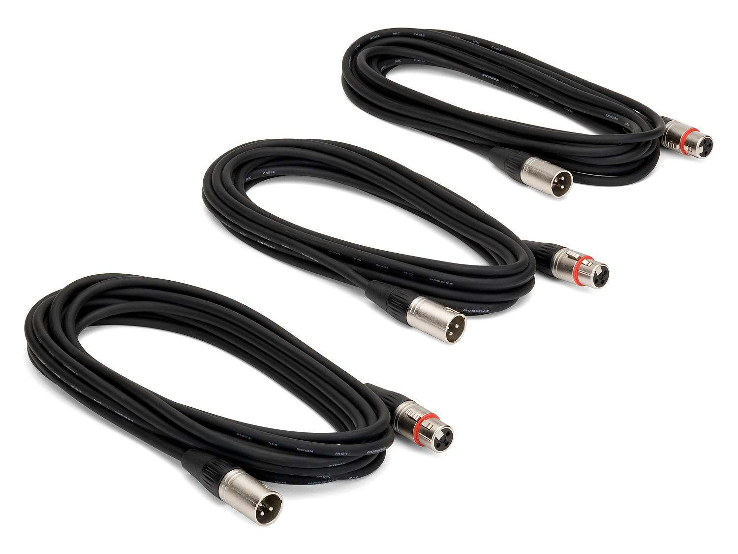 Samson MC18 18ft (5.5m) Mic Cable (3-Pack)