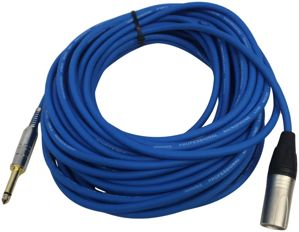 MCJ15 XLR M TO JACK-M Microphone Cable 15M