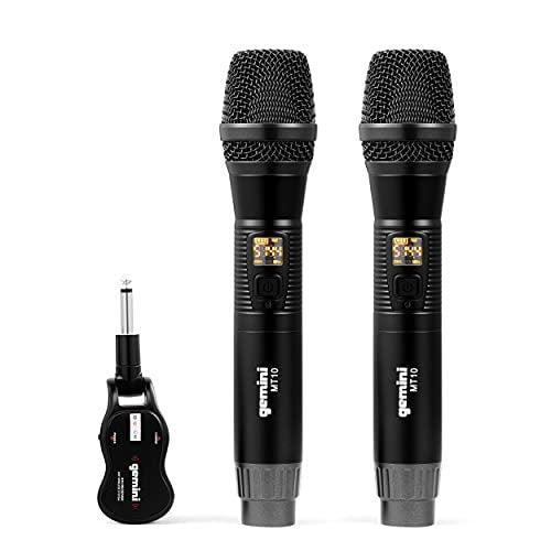 Gemini GMU M200 Wireless UHF Dual System Handheld Microphone w/Receiver