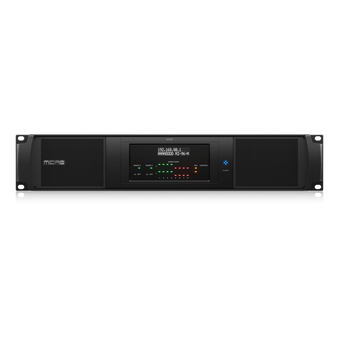Midas AS-88 DUAL Hypermac TO 8-PORT DUAL AES50 Converter