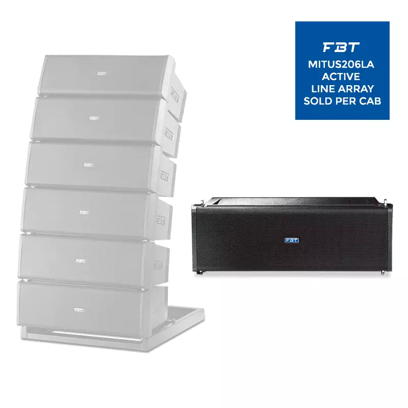 FBT MITUS206LA Active LINE Array 600W 300W 134DB SPL