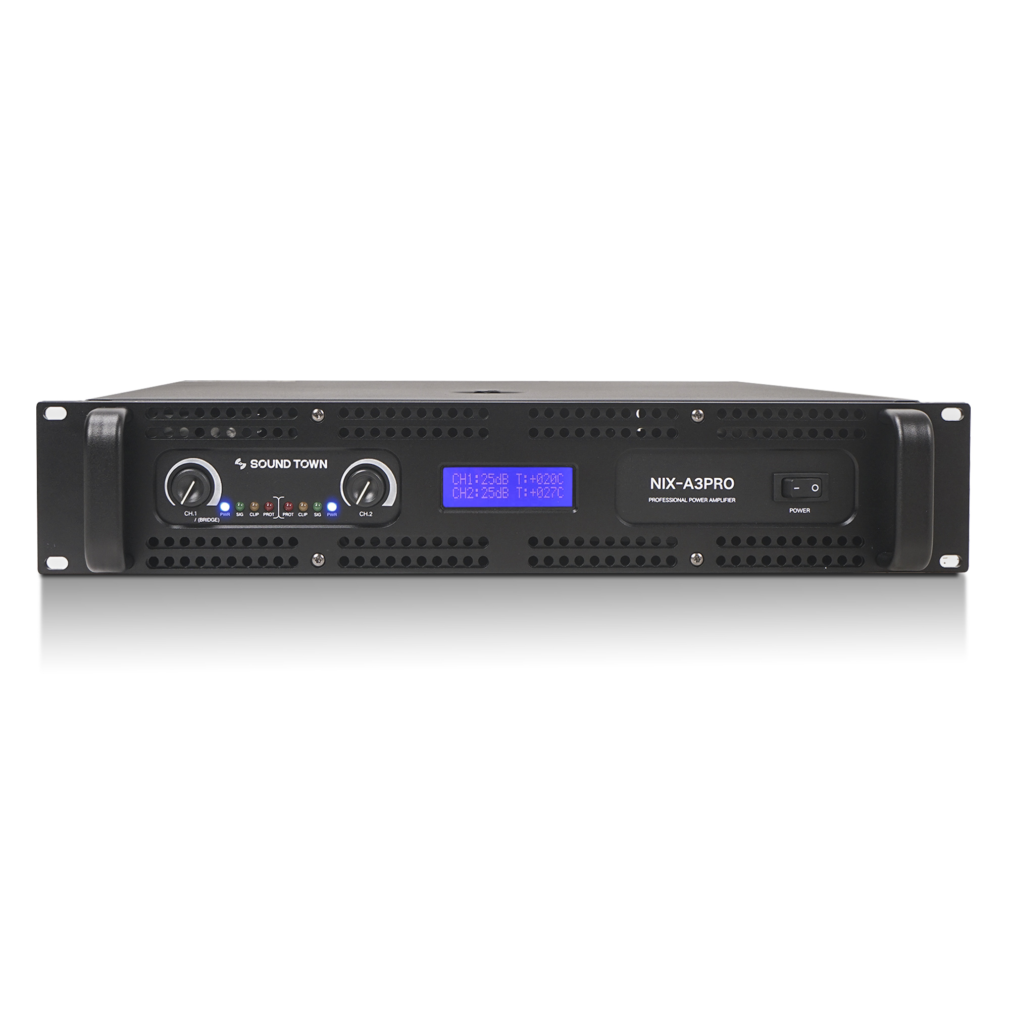 NIX-A3PRO, 2 Channel 1100W RACK Mountable Amplifier
