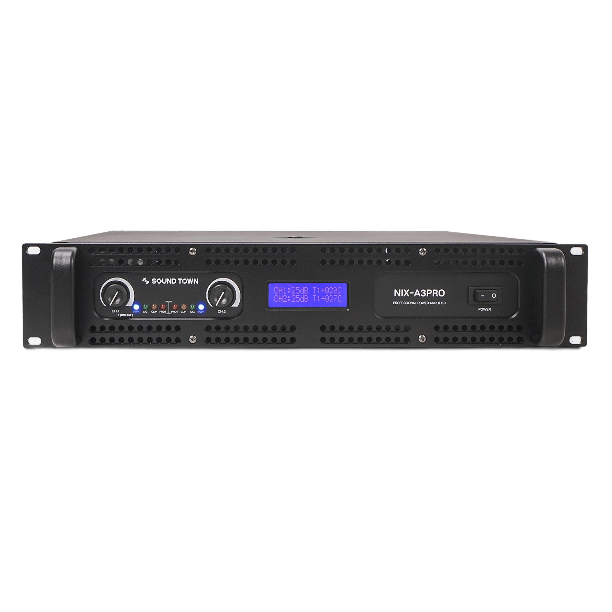 NIX-A3PRO, 2 Channel 1100W RACK Mountable Amplifier