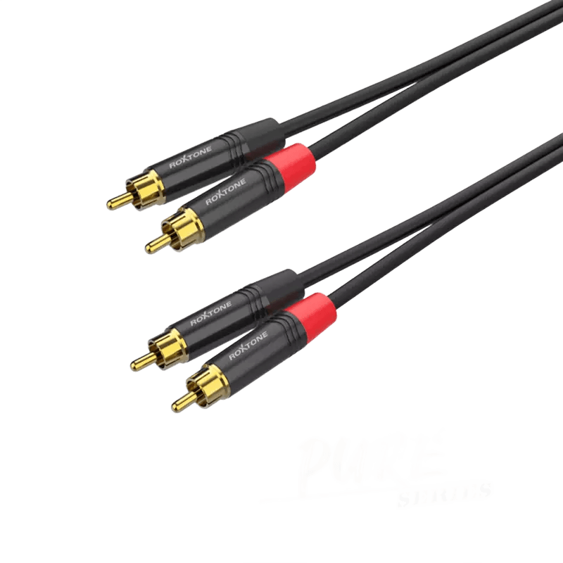 Roxtone PURE Series Signal LEAD 2X RCA MALE 2X RCA MALE 2M