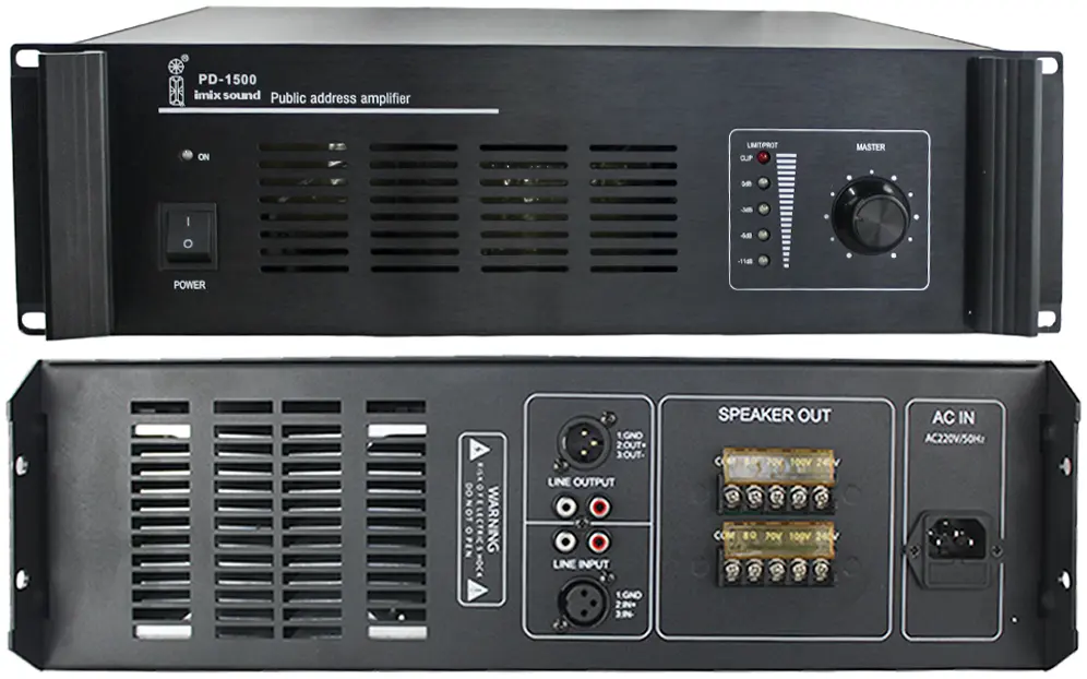 PD-1500 Public Address Amplifier (1500W)