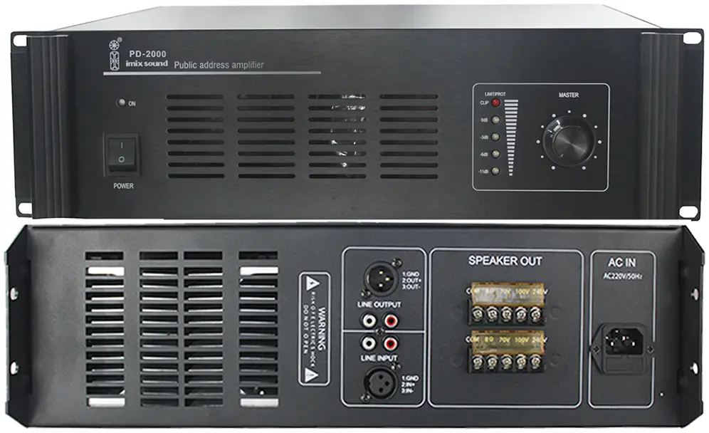 PD-2000 Public Address Amplifier (2000W)