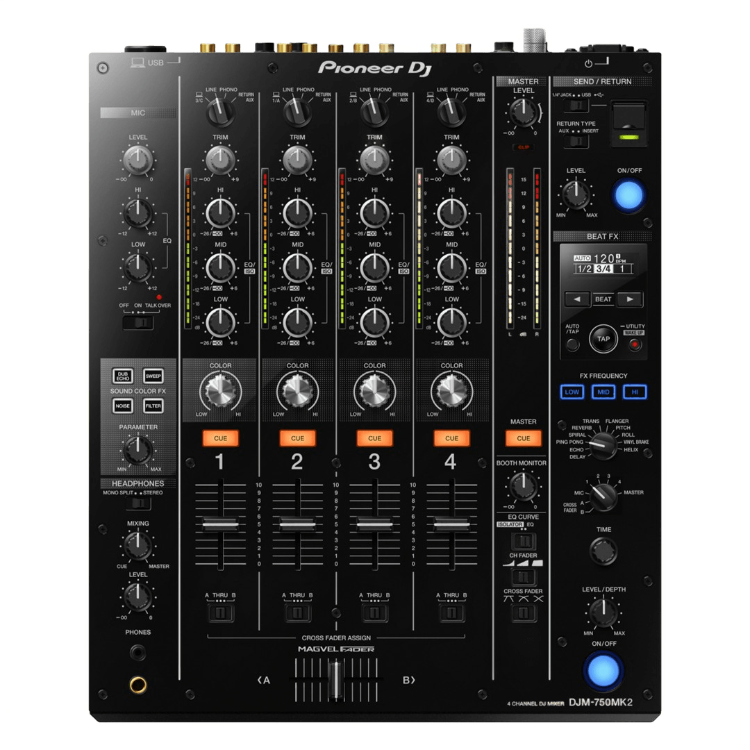 Pioneer DJ DJM-750MK2 4-Channel Performance DJ Mixer