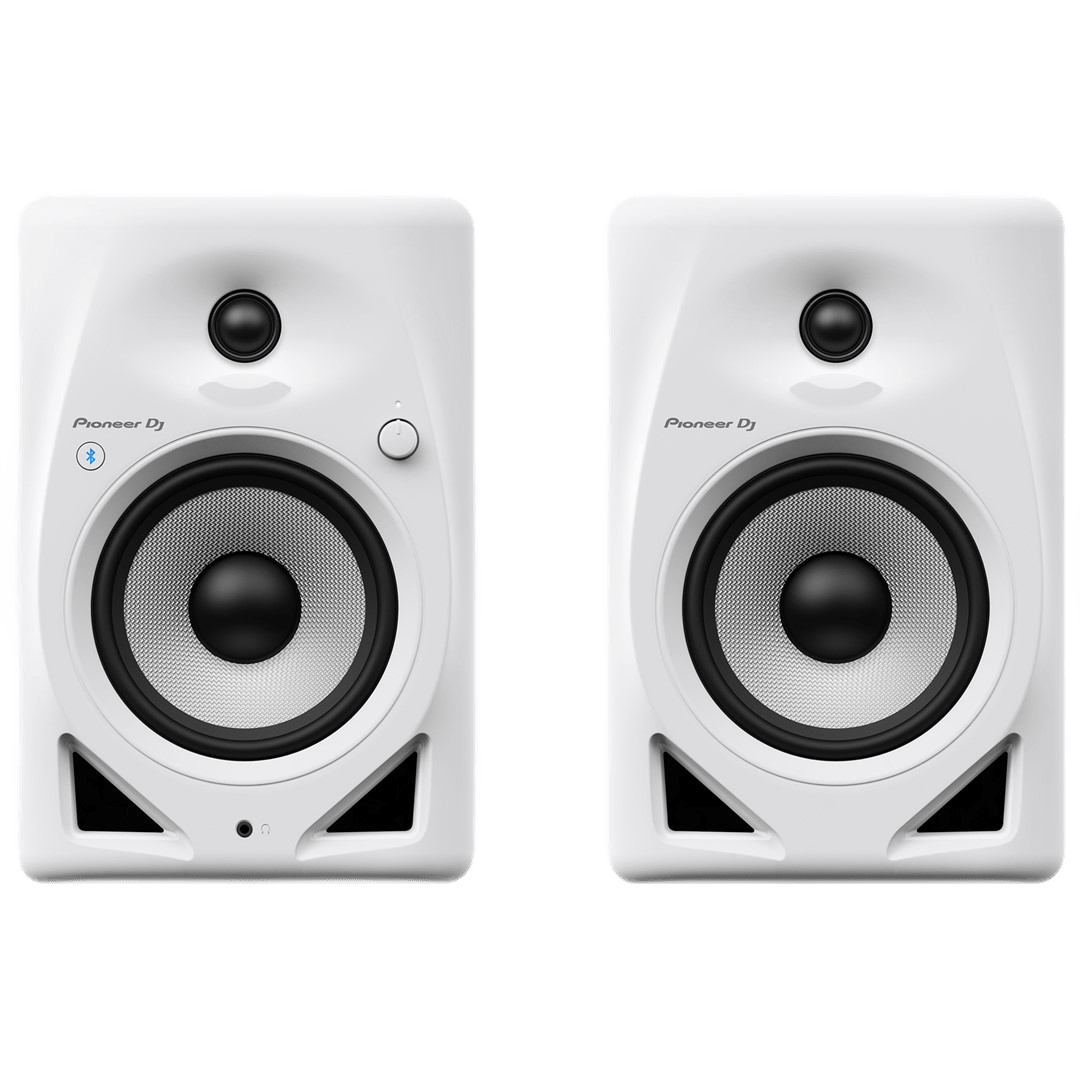 Pioneer DJ DM-50D-BT-W 5” White Desktop Monitors-Bluetooth(pair)