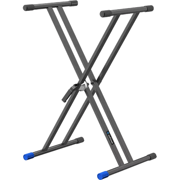 Roxtone Keyboard Stand Double Brace 4.5KG Black 65KG LOAD Capacity