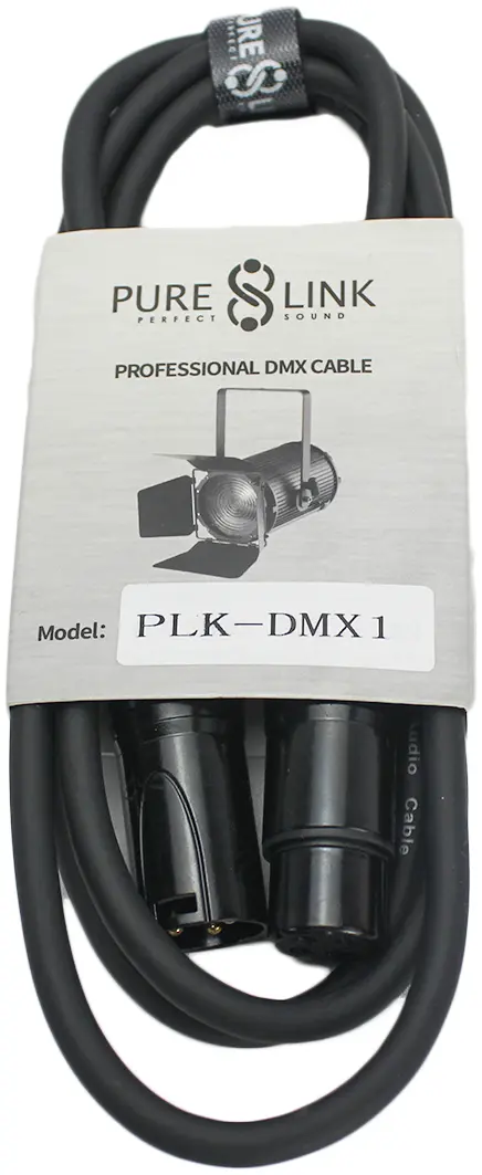 PURE LINK PLK-DMX1 DMX Lighting Cable - 1.5 Meter (XLR TO XLR)