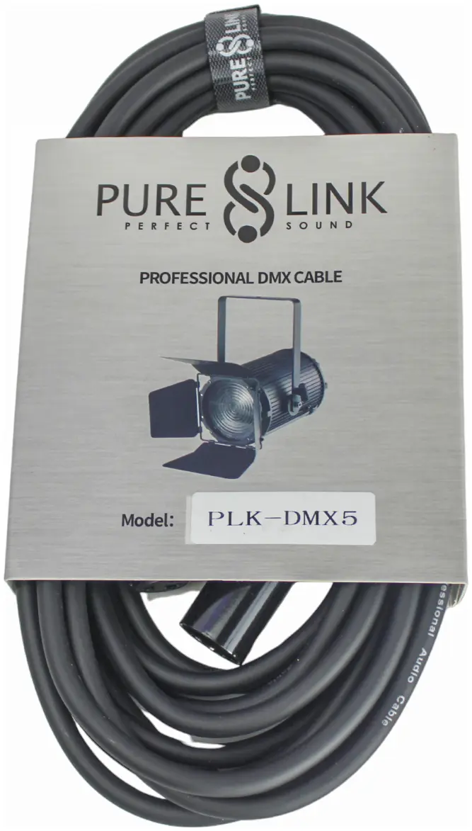 PURE LINK PLK-DMX5 DMX Lighting Cable - 5 Meter (XLR TO XLR)