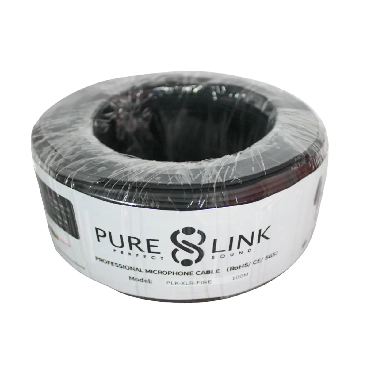 PURE LINK PLK-XLR-FIRE XLR Microphone Cable - 100 Meter (FIRE-Resistant, NO Plugs)