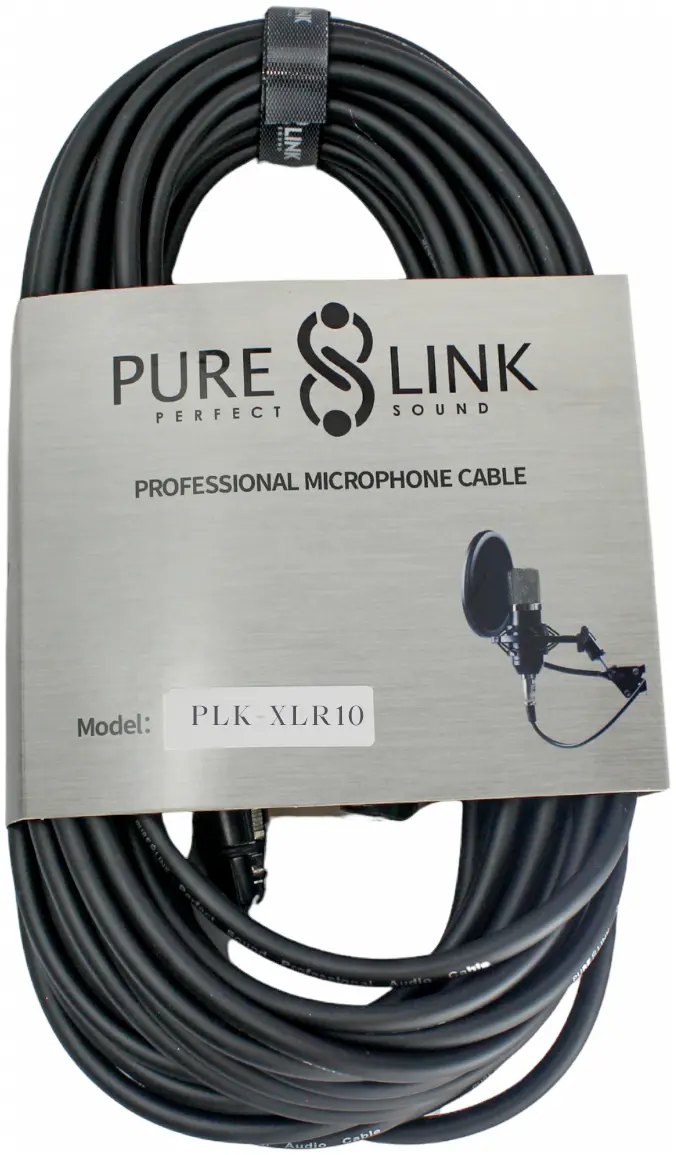 PURE LINK 10 Meter PLK-XLR10 XLR MALE TO XLR Female Microphone Cable