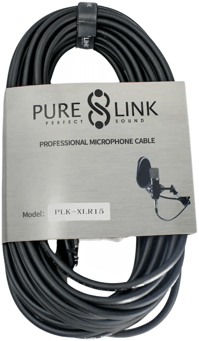 PURE LINK PLK-XLR15 XLR MALE TO XLR Female Microphone Cable - 15 Meter