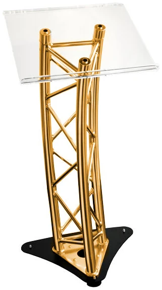 Gold Aluminum Podium