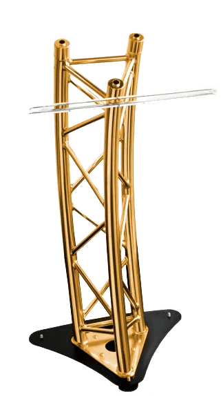 Gold Aluminum Podium