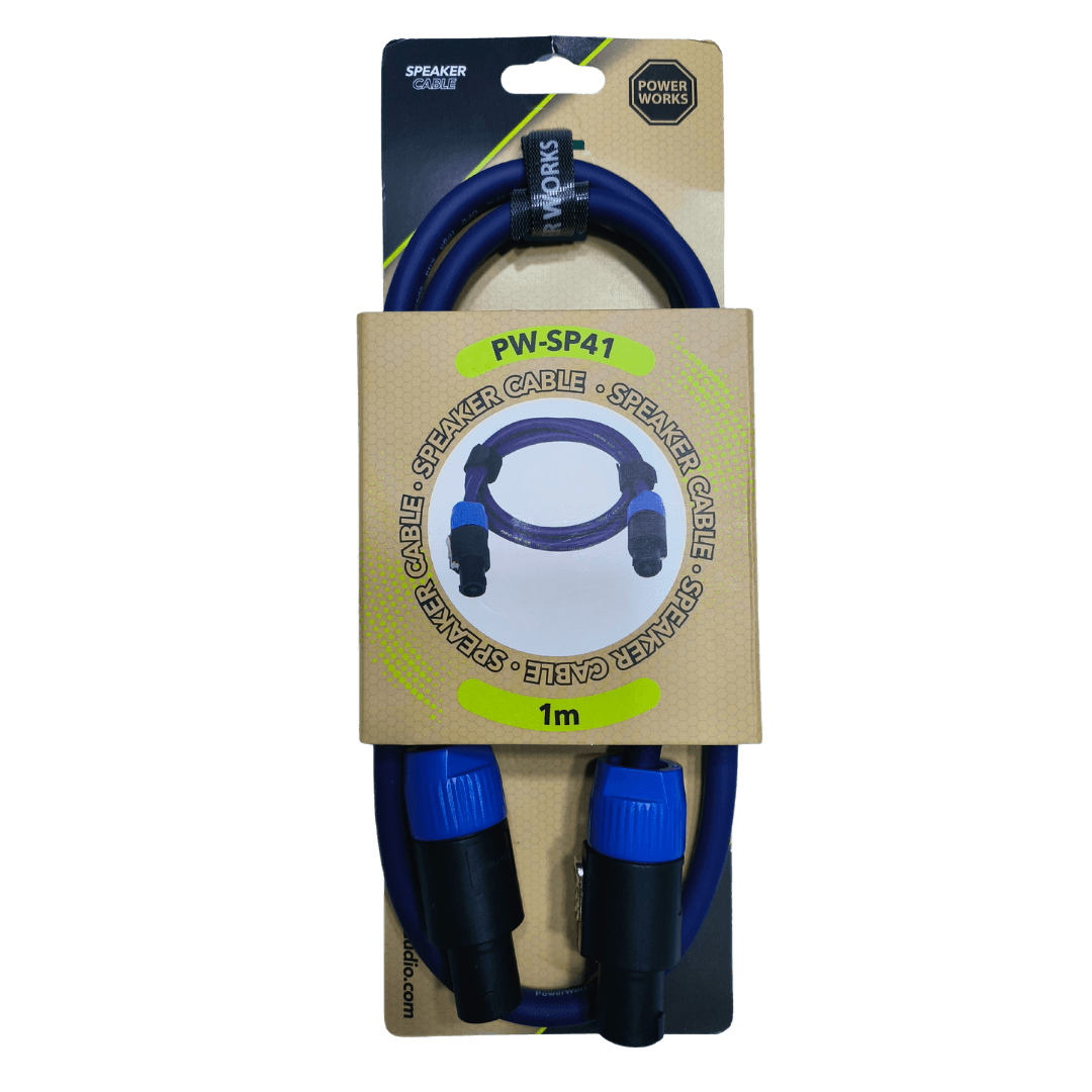 Powerworks PW-SP41 1M Speakon TO Speakon Cable
