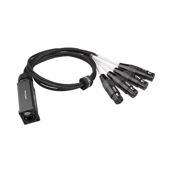 Roxtone CAT Snake Splitter 4X XLR Female Ethercon RJ45