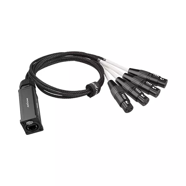 Roxtone CAT Snake Splitter 4X XLR Female Ethercon RJ45