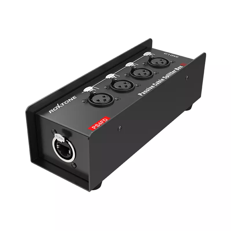 Roxtone CAT Snake Splitter BOX 4X XLR Female  Ethercon RJ45