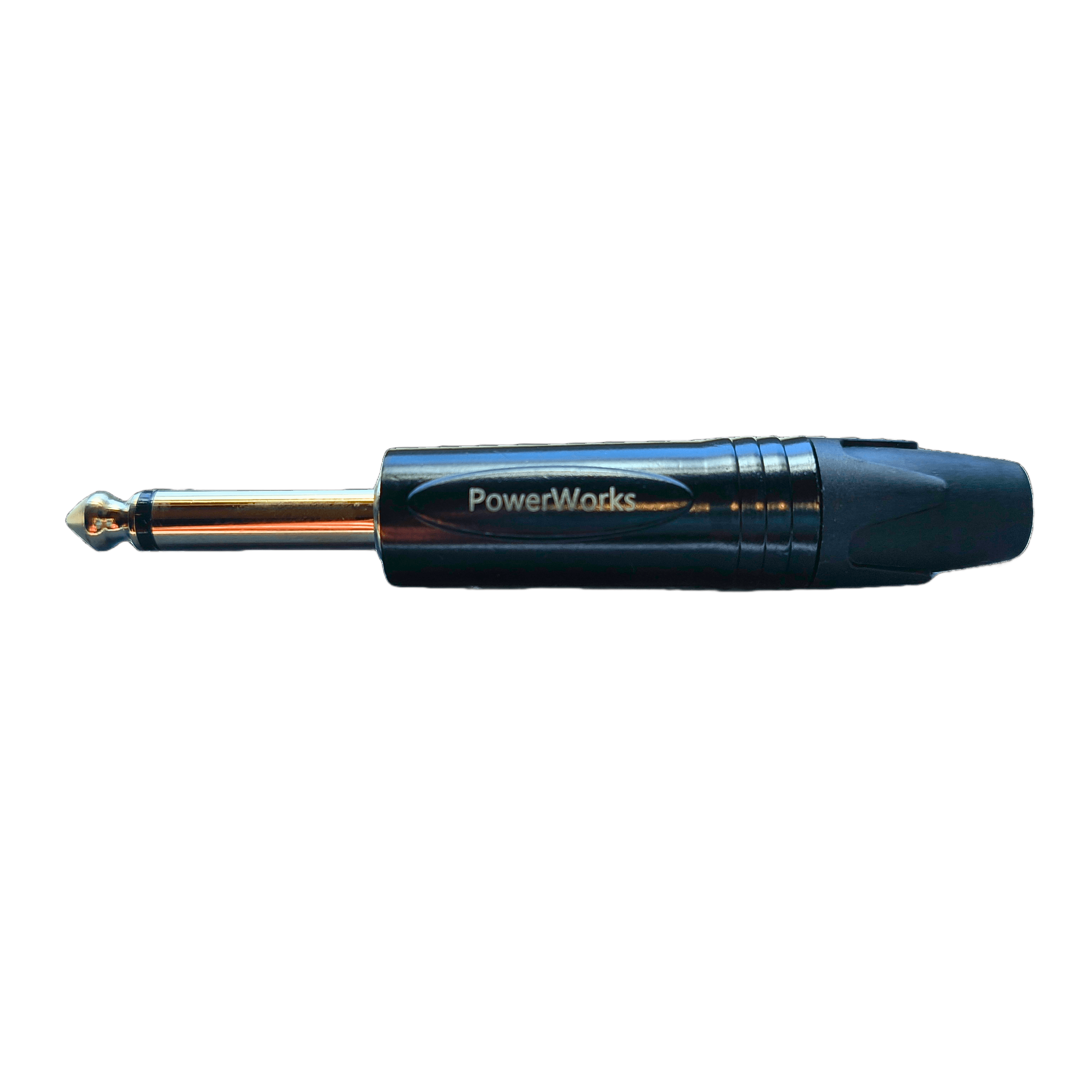 Powerworks PW-63JMBK 6.35MM Black MONO JACK
