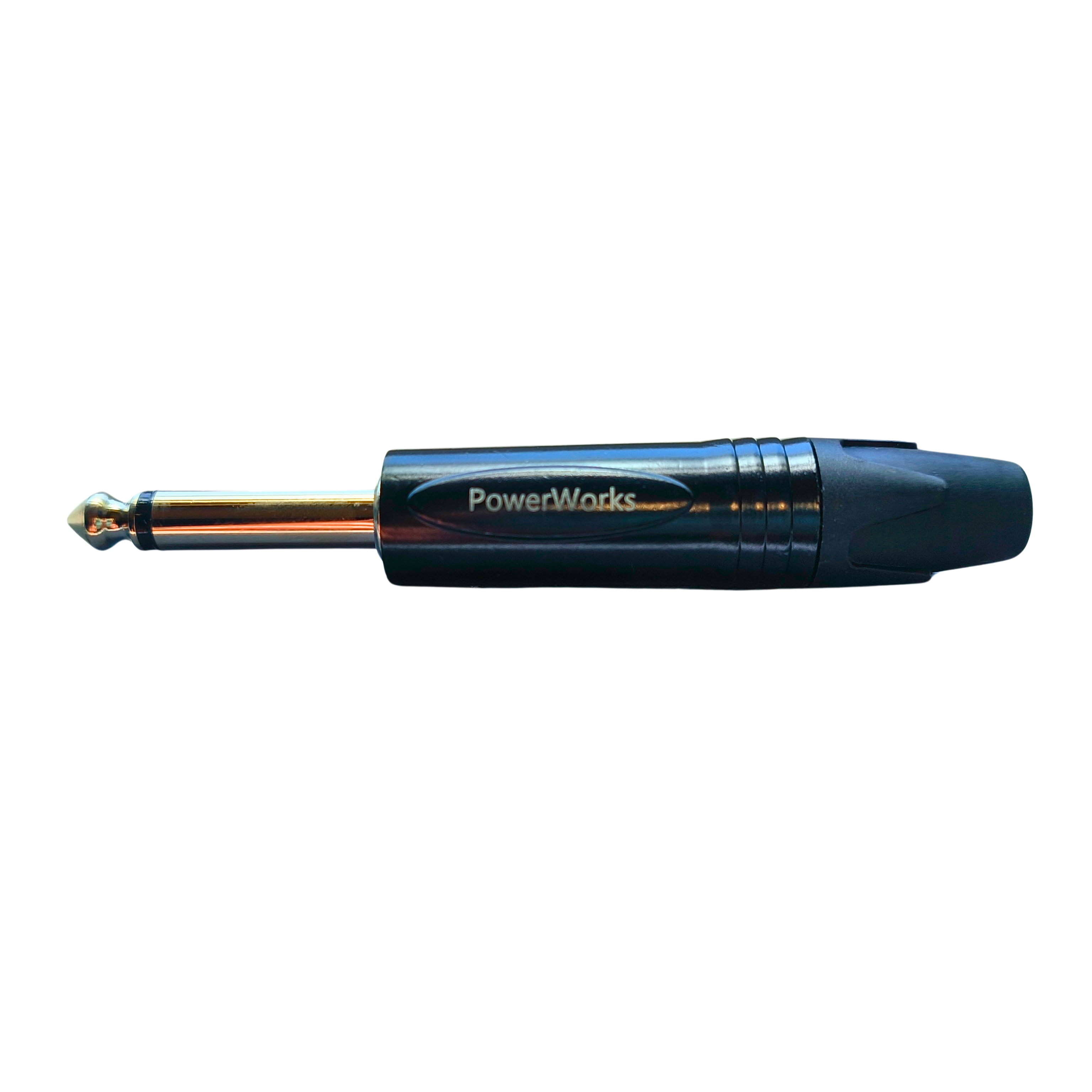 Powerworks PW-63JMBK 6.35MM Black MONO JACK