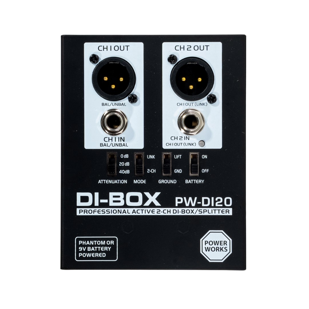 Powerworks PW-DI-20 Active 2 Channel DI-BOX