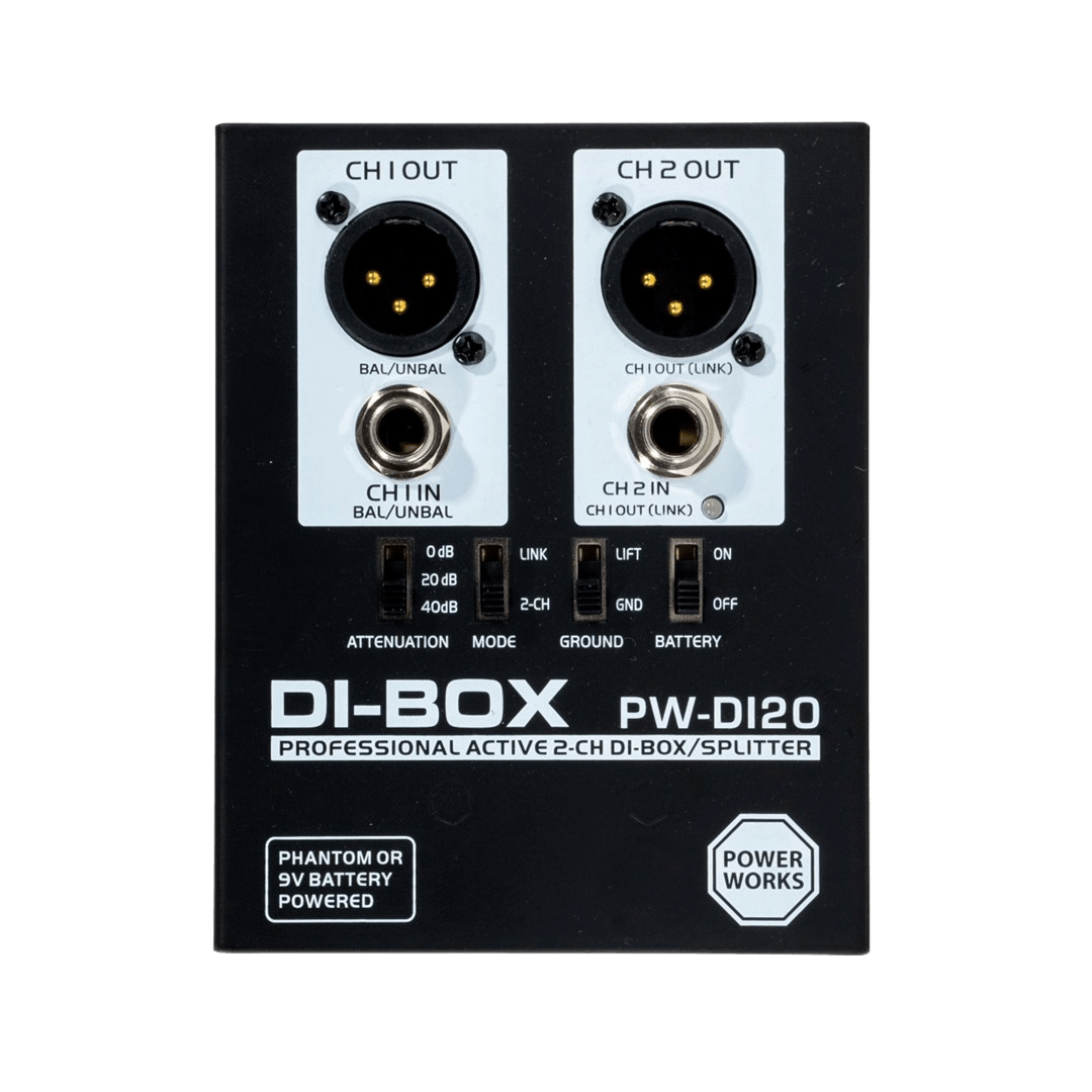 Powerworks PW-DI-20 Active 2 Channel DI-BOX