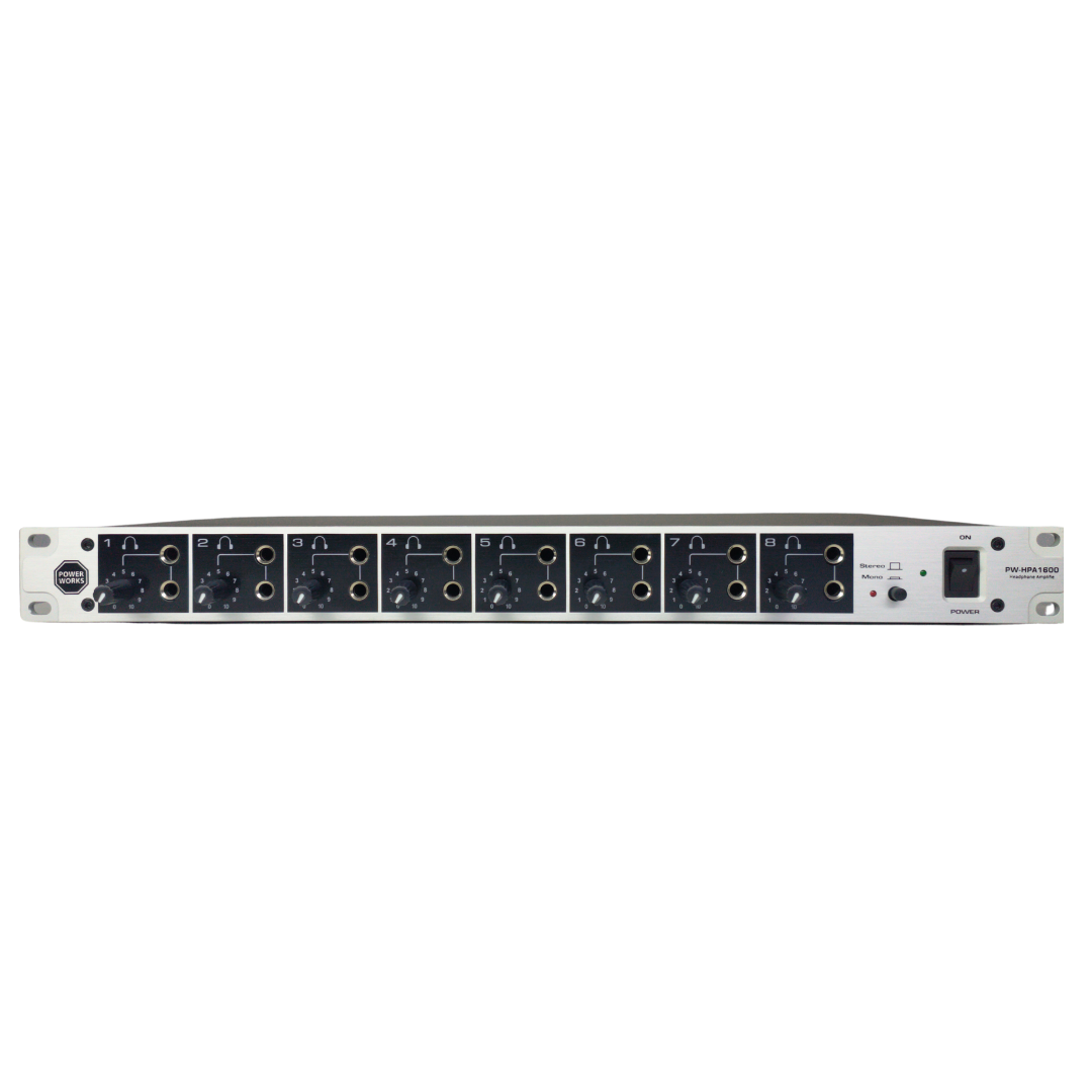 Powerworks PW-HPA-1600 RACK Mounted Headphone Amplifier