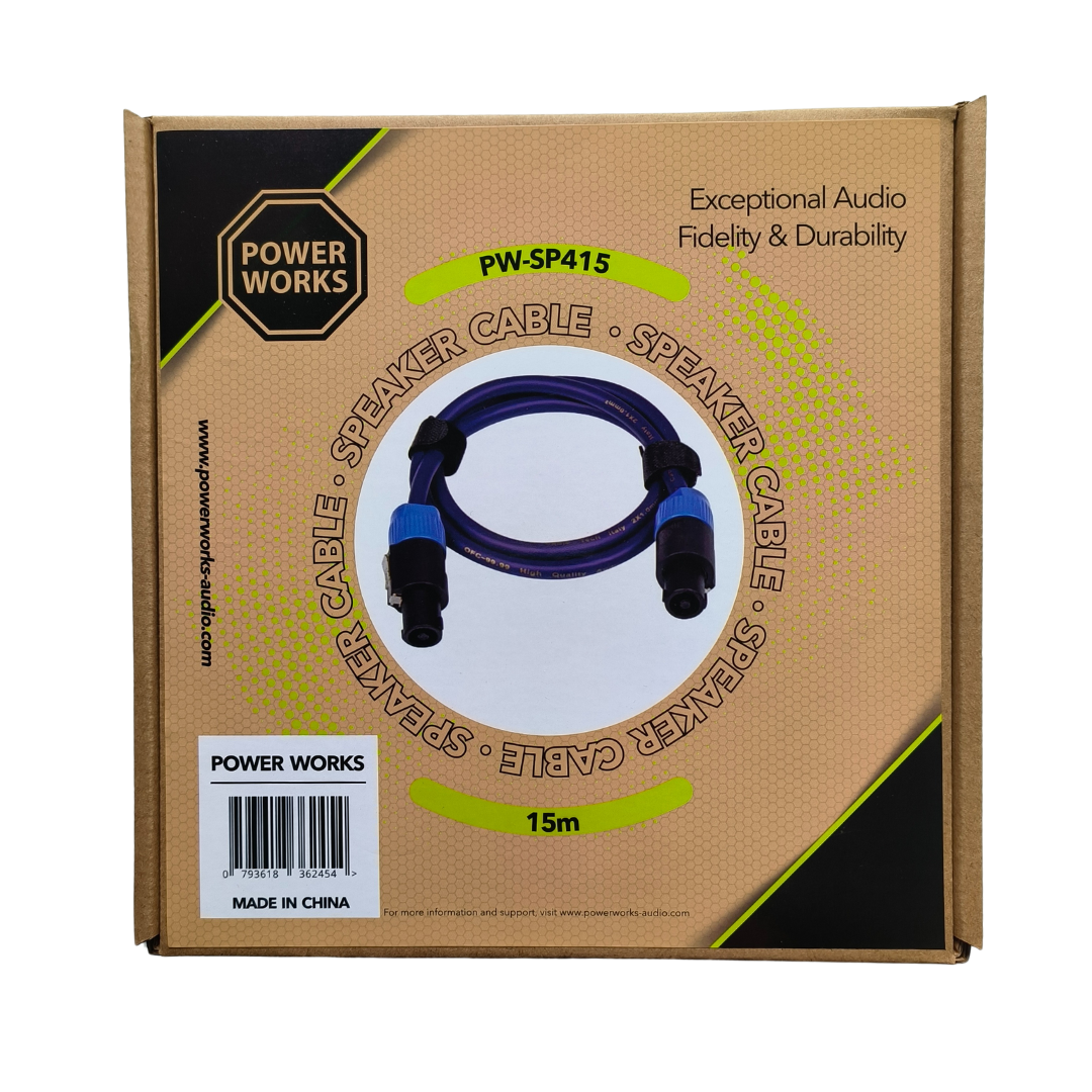 Powerworks PW-SP415 15M Speakon TO Speakon Cable