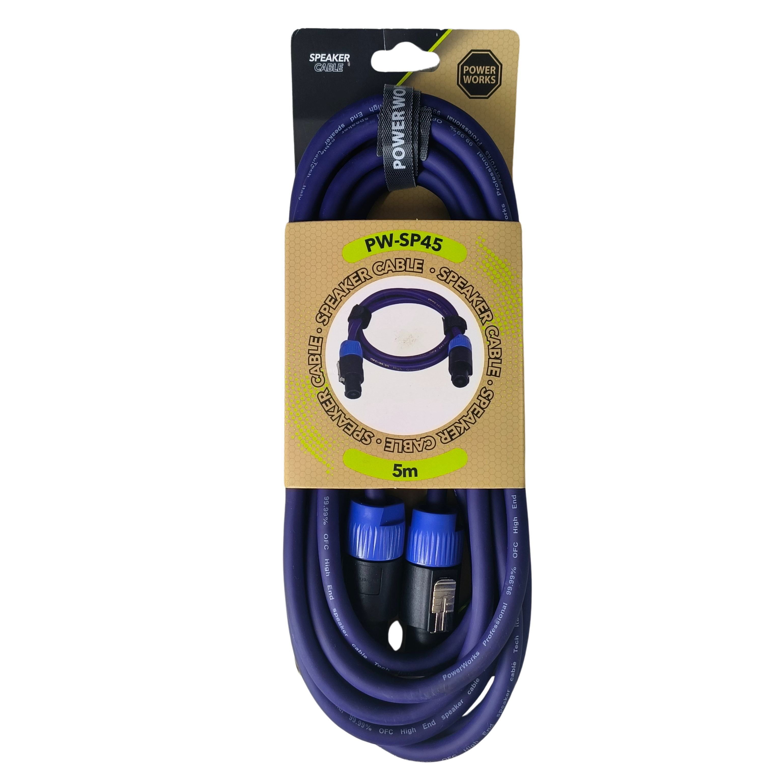 Powerworks PW-SP45 5M Speakon-TO-Speakon Cable