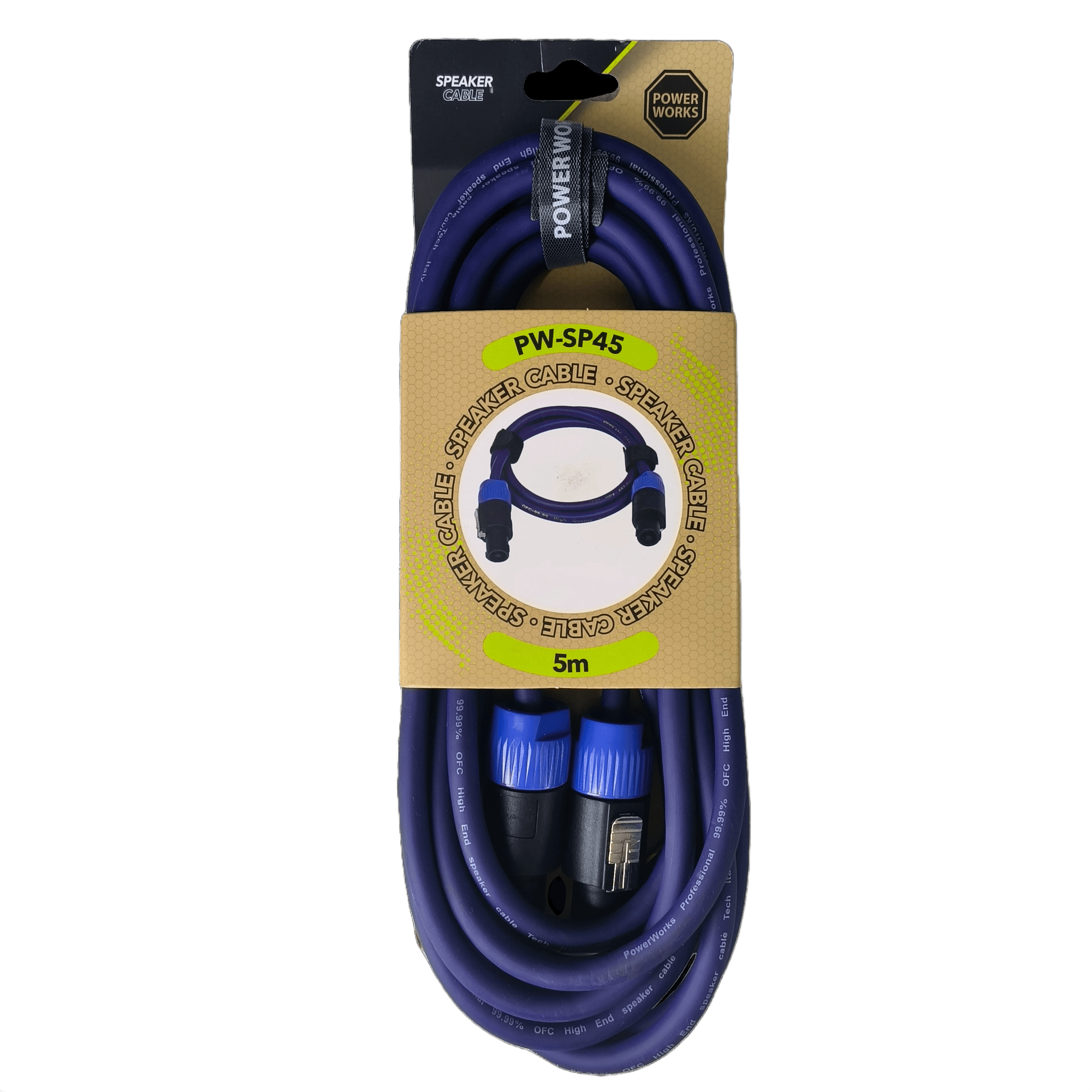 Powerworks PW-SP45 5M Speakon-TO-Speakon Cable