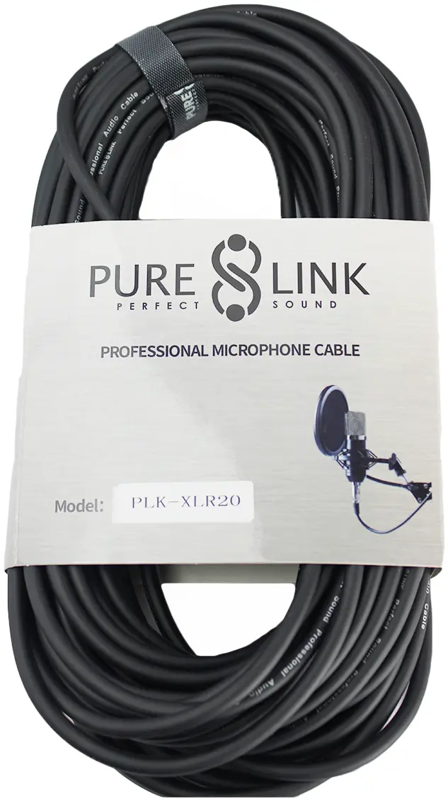 PURE LINK PLK-XLR20 XLR MALE TO XLR Female Microphone Cable (20 Meter)