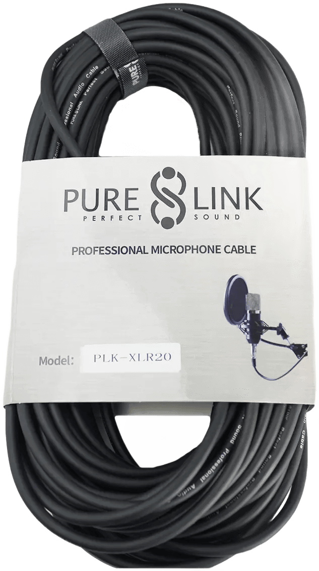PURE LINK PLK-XLR20 XLR MALE TO XLR Female Microphone Cable (20 Meter)