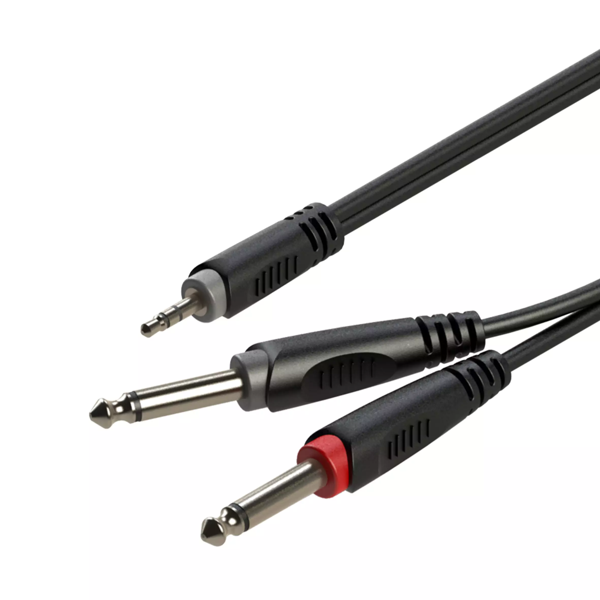 Roxtone Samurai Series Signal LEAD 3.5MM Stereo MALE 2X 6.3MM Stereo MALE 2M