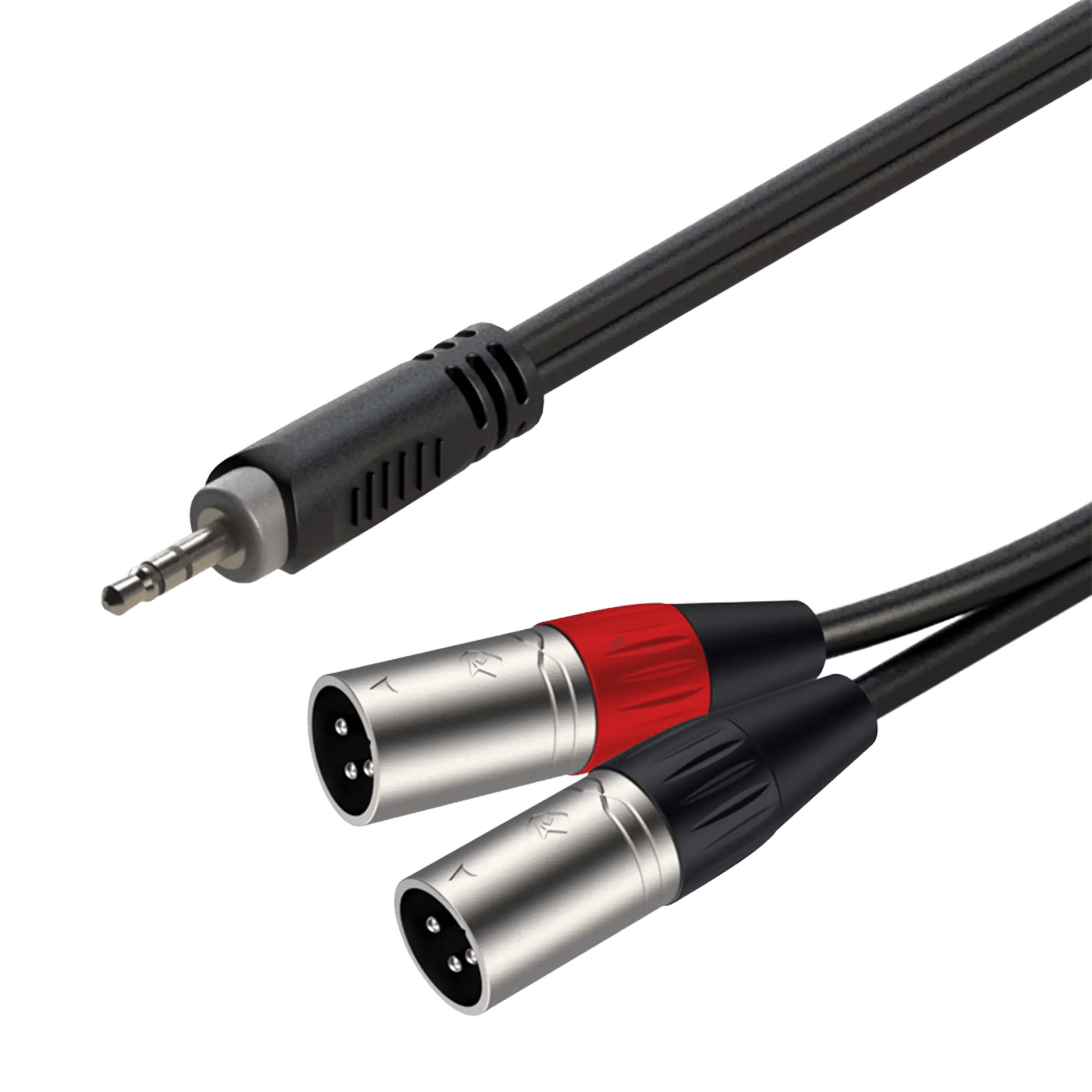 Roxtone Samurai Series Signal LEAD 3.5MM Stereo MALE  2X XLR MALE 2M