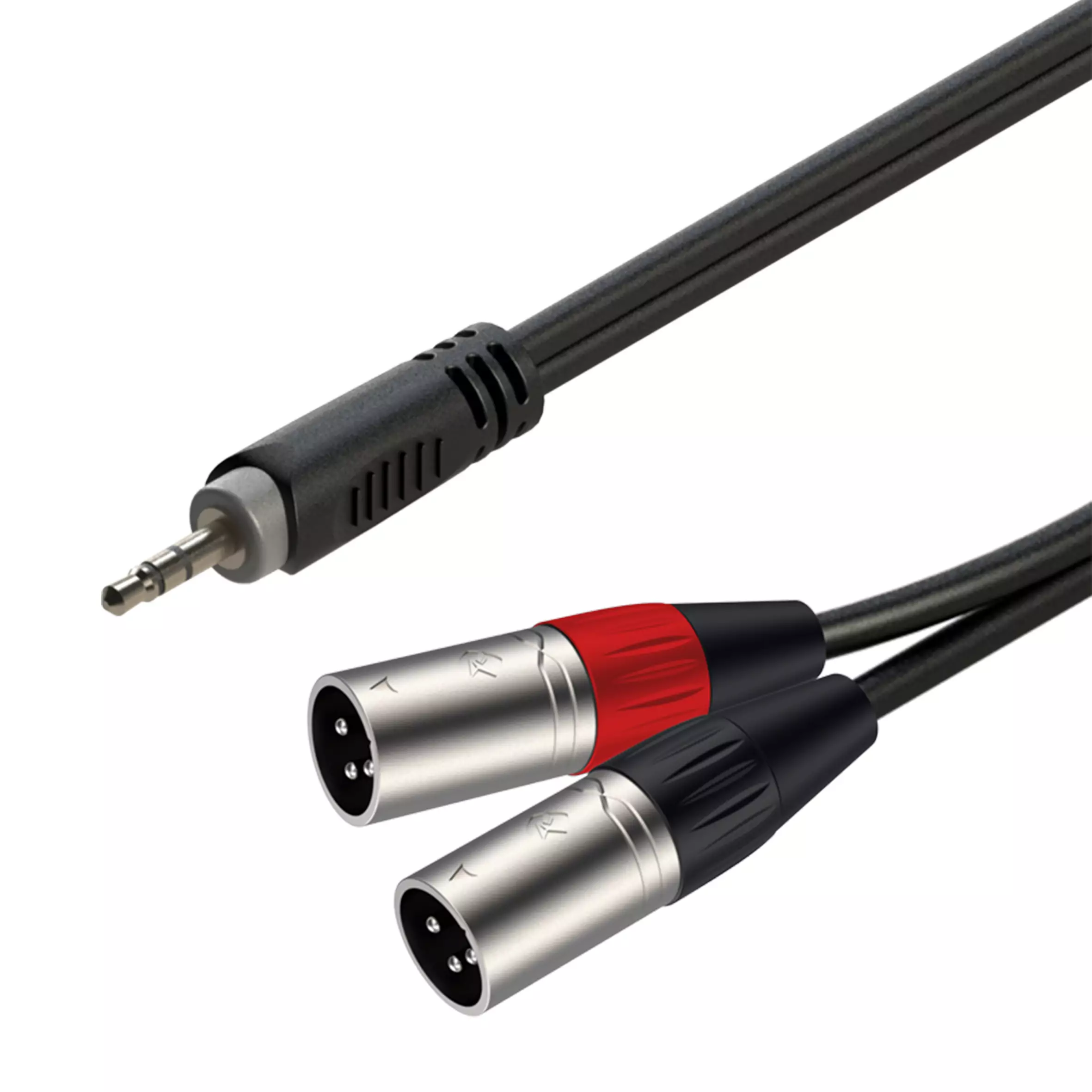 Roxtone Samurai Series Signal LEAD 3.5MM Stereo MALE 2X XLR MALE 2M