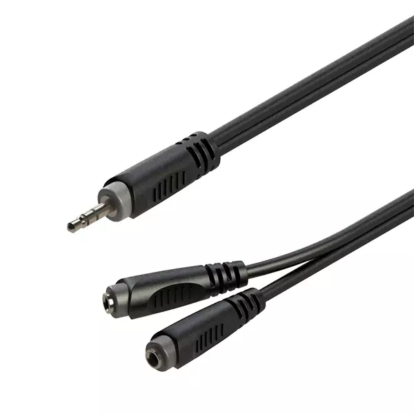 Roxtone Samurai Series Signal LEAD 3.5MM Stereo MALE 2X 3.5MM Stereo MALE 0.2M