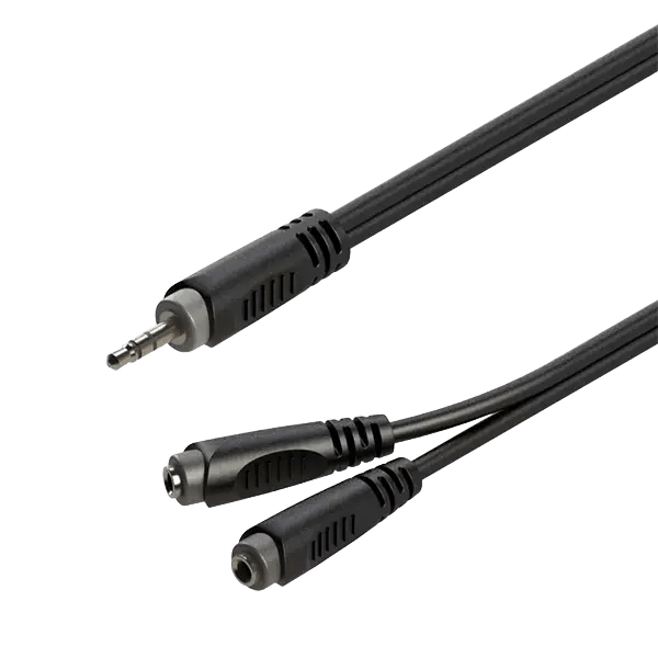 Roxtone Samurai Series Signal LEAD 3.5MM Stereo MALE  2X 3.5MM Stereo MALE 0.2M