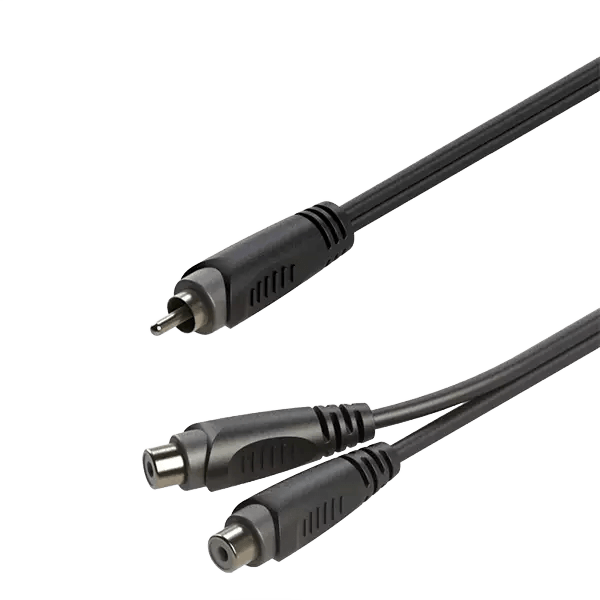 Roxtone Samurai Series Signal LEAD RCA MALE  2X RCA Female 0.2M