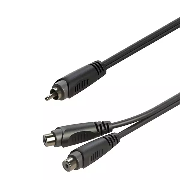 Roxtone Samurai Series Signal LEAD RCA MALE 2X RCA Female 0.2M