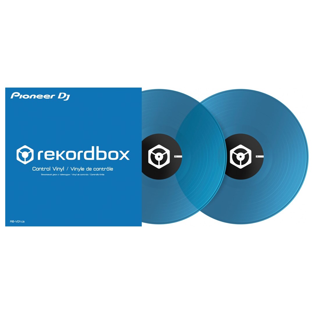 Pioneer DJ RB-VD1-CB Clear BLUE Control Vinyl (PAIR)