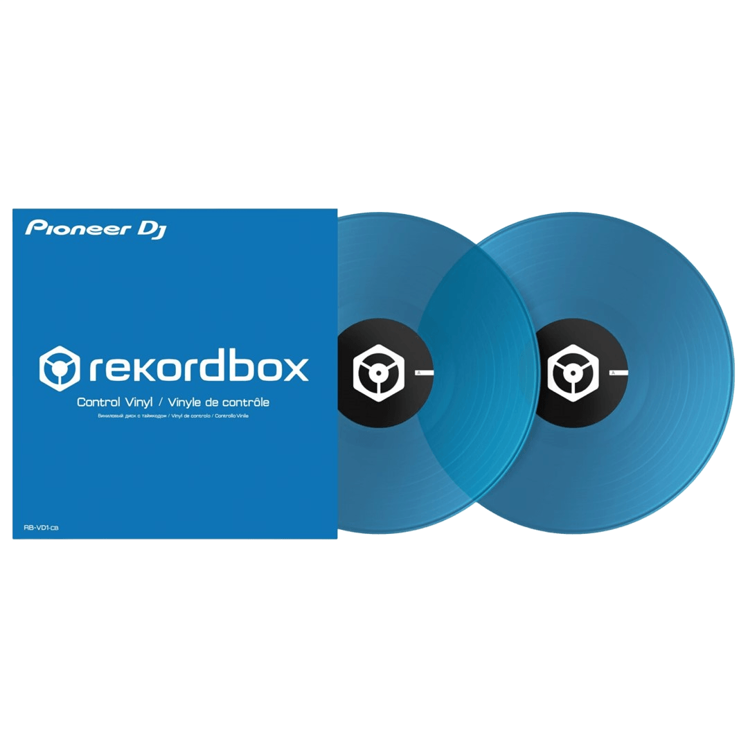 Pioneer DJ RB-VD1-CB Clear BLUE Control Vinyl (PAIR)