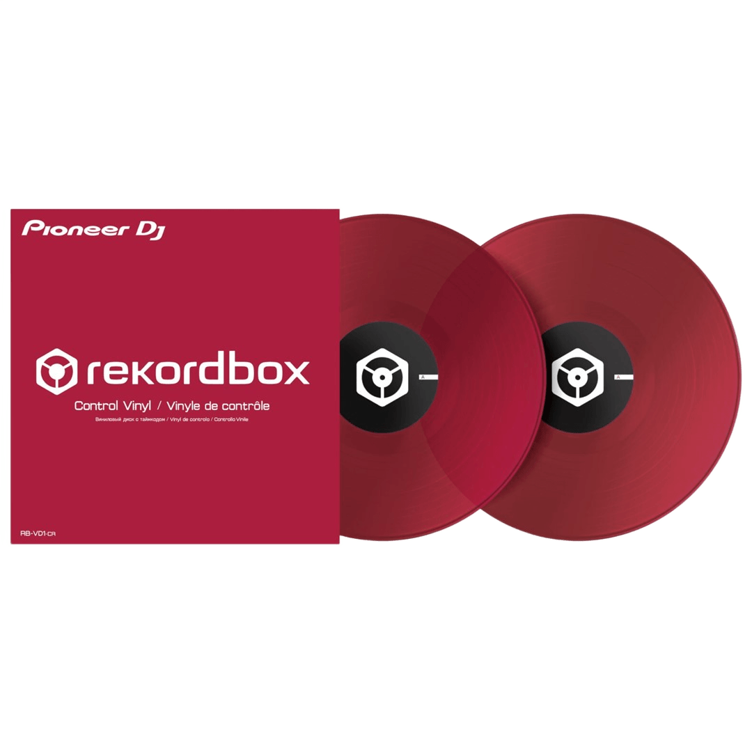 Pioneer DJ RB-VD1-CR Clear RED Control Vinyl (PAIR)