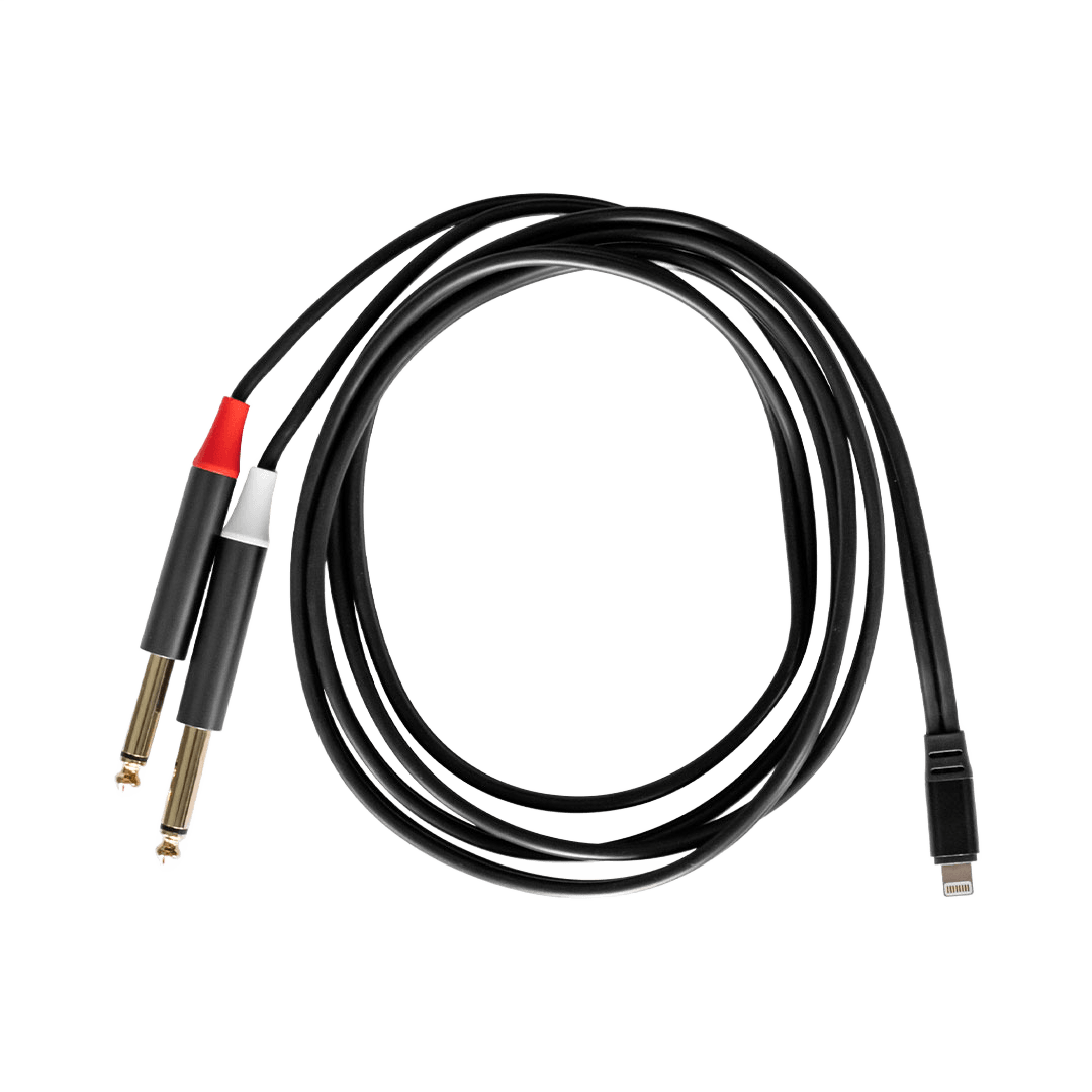 RUBIQUBE PDMJ lightning to dual 6.3mm mono jack 1.8m