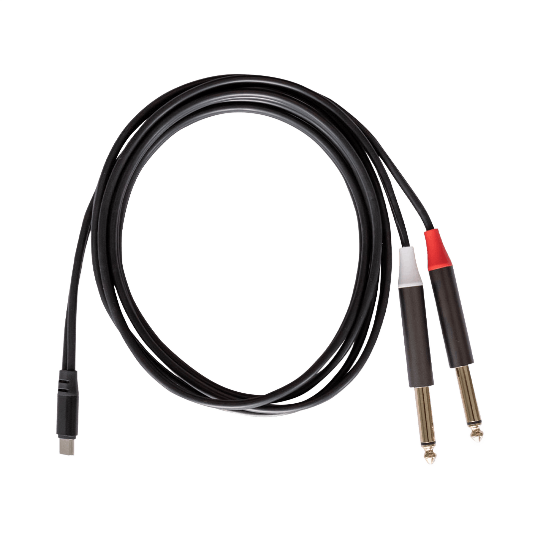 rubiQube CDMJ Type C to dual 6.3mm mono jack 1.8m