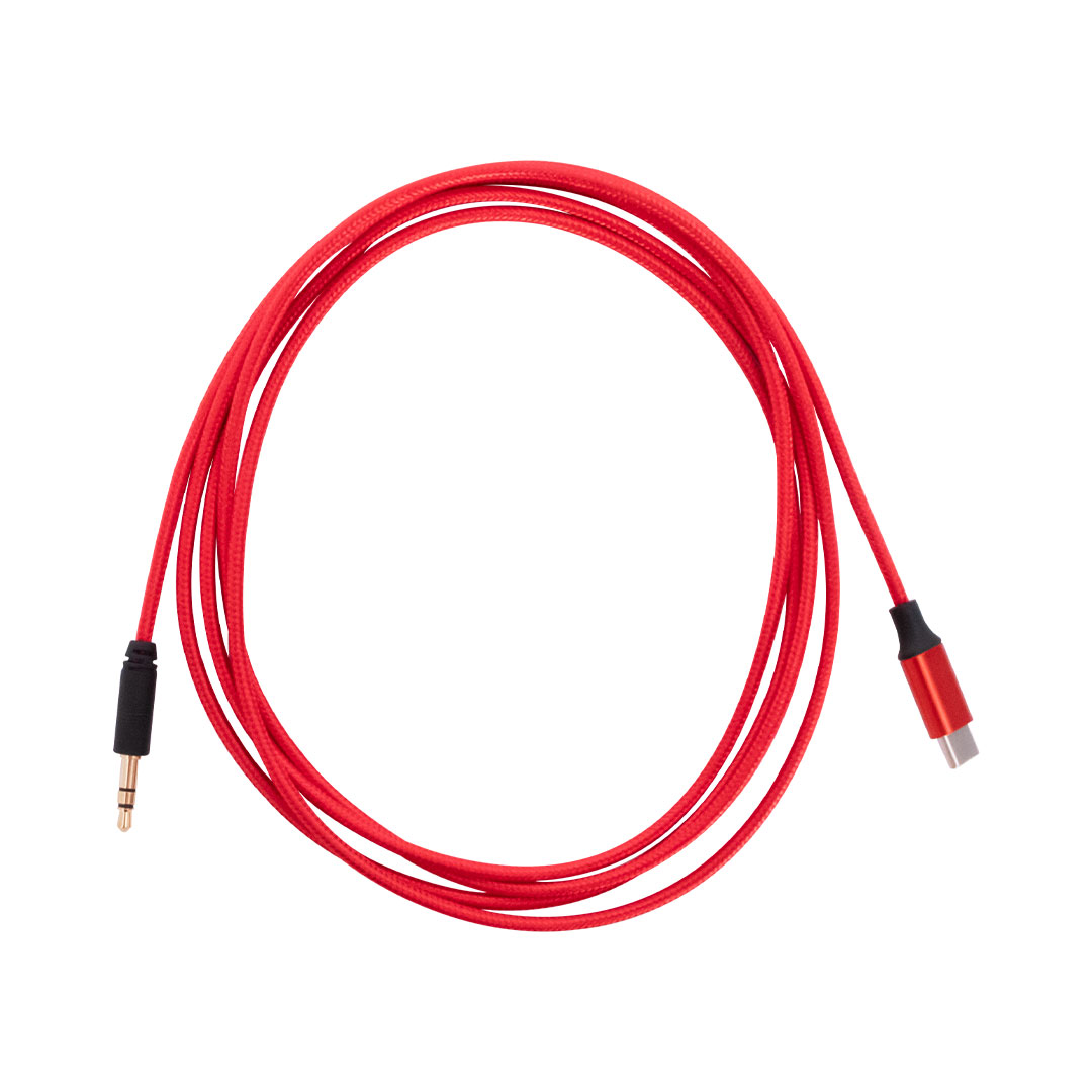 rubiQube CMIJR Type C to mini jack red 1.8m