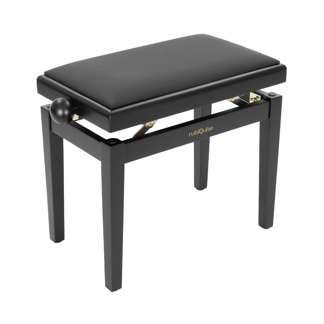 rubiQube SB018B adjustable piano bench black