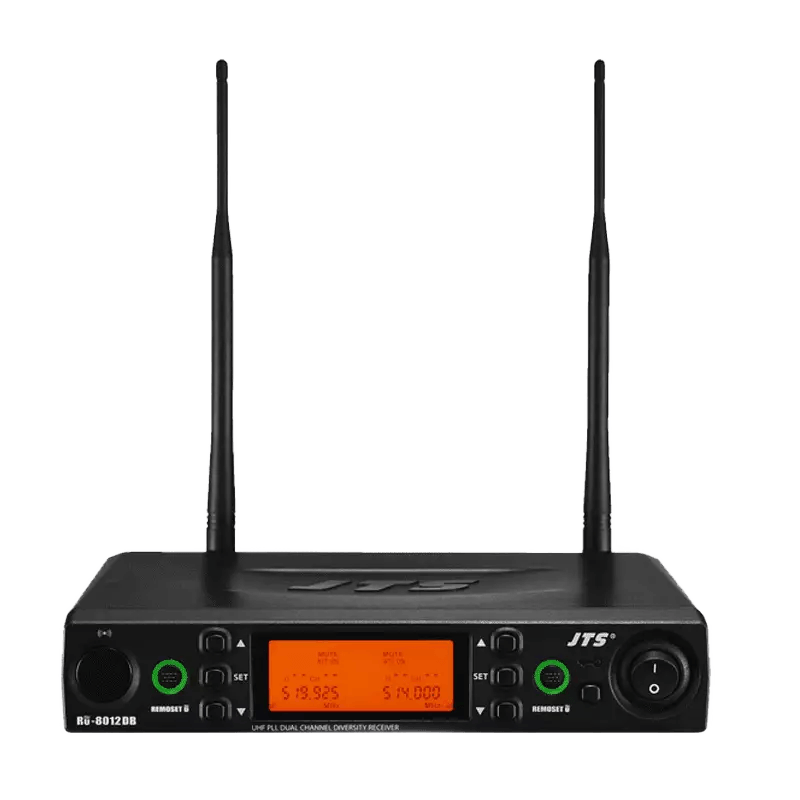 JTS RU-8012DB DUAL Receiver TRUE Diversity UHF 614-650 MHZ